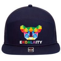 Equality Koala Gay Pride 7 Panel Mesh Trucker Snapback Hat