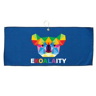 Equality Koala Gay Pride Large Microfiber Waffle Golf Towel