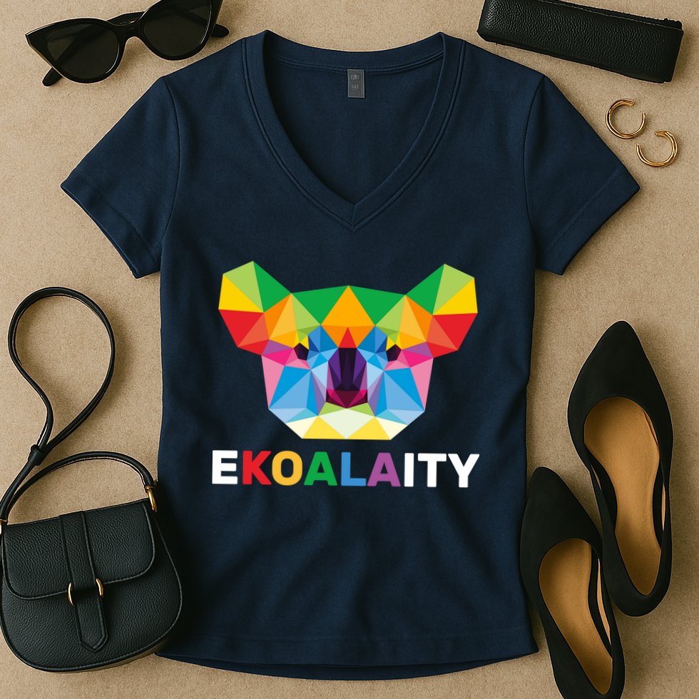 Equality Koala Gay Pride Women's V-Neck T-Shirt