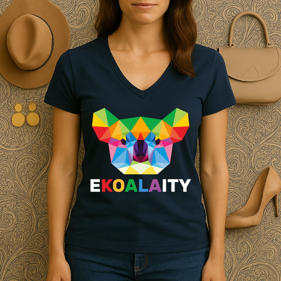 Equality Koala Gay Pride Women's V-Neck T-Shirt
