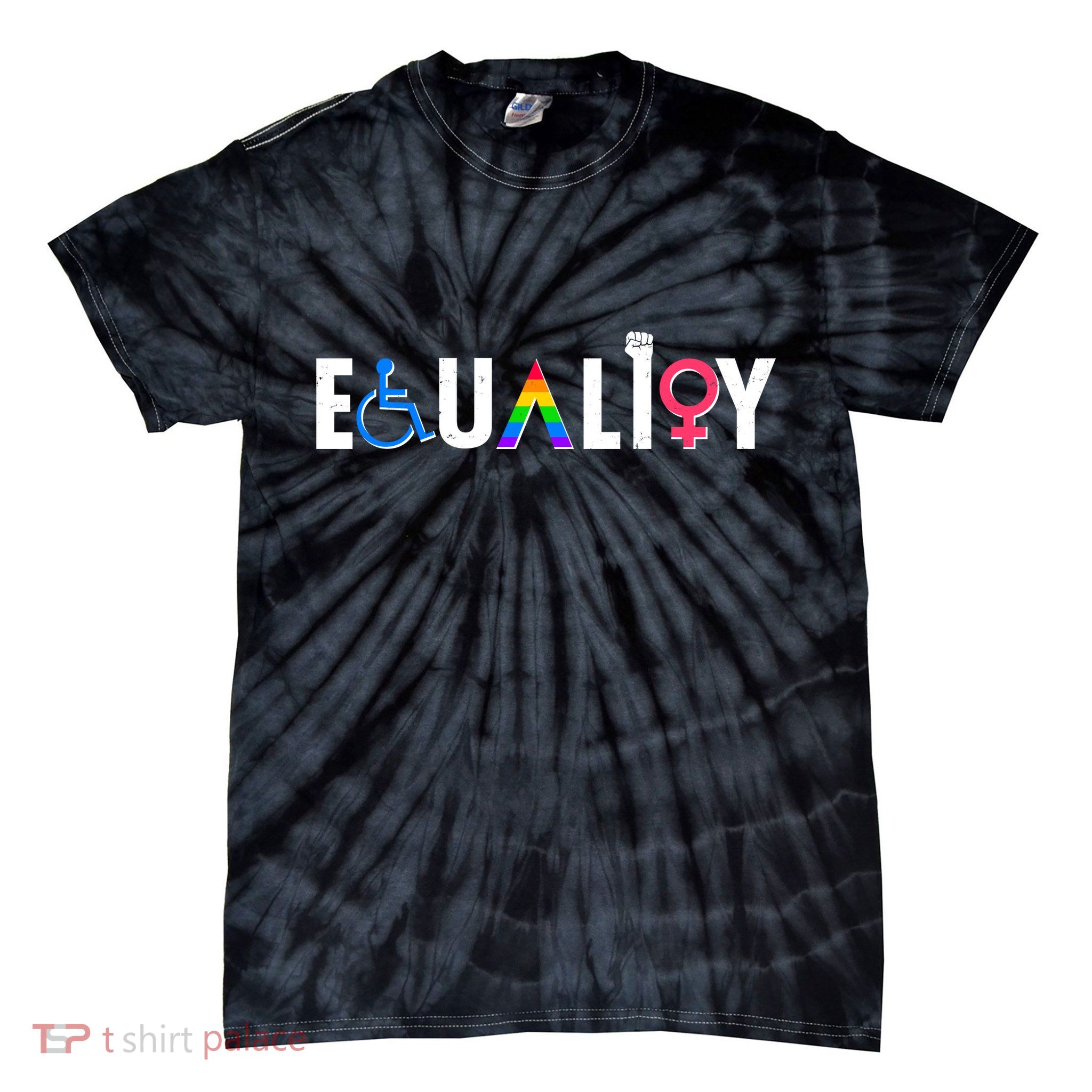 Equality LGBT Human Rights  Tie-Dye T-Shirt