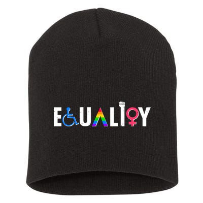 Equality LGBT Human Rights  Short Acrylic Beanie
