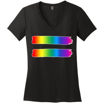 Equality LGBT Pride Awareness Women's V-Neck T-Shirt