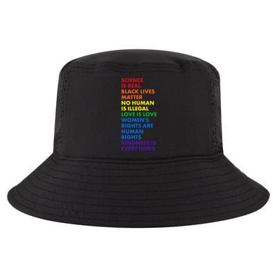 Equality Science Is Real Rainbow  Cool Comfort Performance Bucket Hat