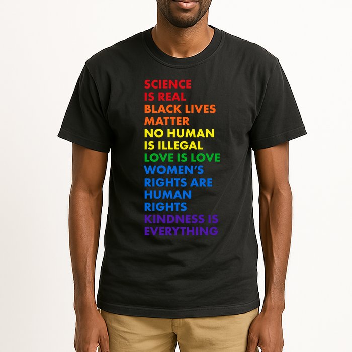 Equality Science Is Real Rainbow  Tall T-Shirt