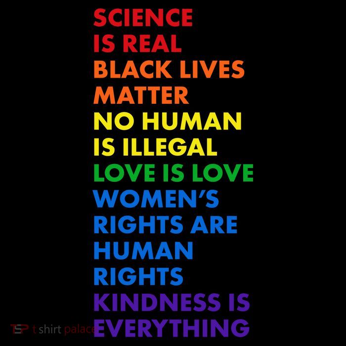 Equality Science Is Real Rainbow  Tall T-Shirt