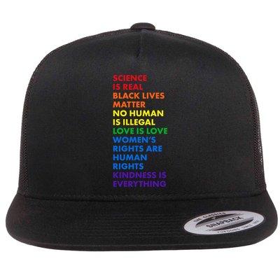 Equality Science Is Real Rainbow  Flatbill Hat