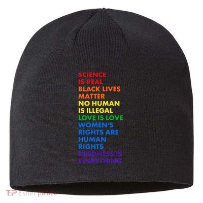 Equality Science Is Real Rainbow  Sustainable Beanie
