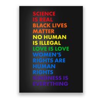 Equality Science Is Real Rainbow  Poster