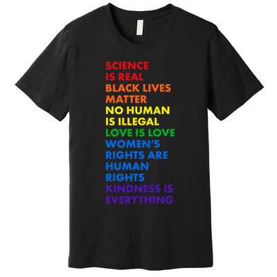 Equality Science Is Real Rainbow  Premium T-Shirt