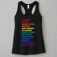 Equality Science Is Real Rainbow  Womens Tank Top