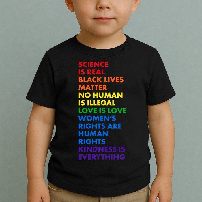 Equality Science Is Real Rainbow  Toddler T-Shirt