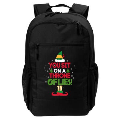 Elf Quote You Sit On A Throne Of Lies! Funny Buddy Husband Backpack