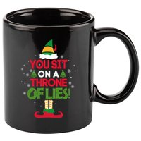 Elf Quote You Sit On A Throne Of Lies! Funny Buddy Husband 11oz C Handle Ceramic Mug