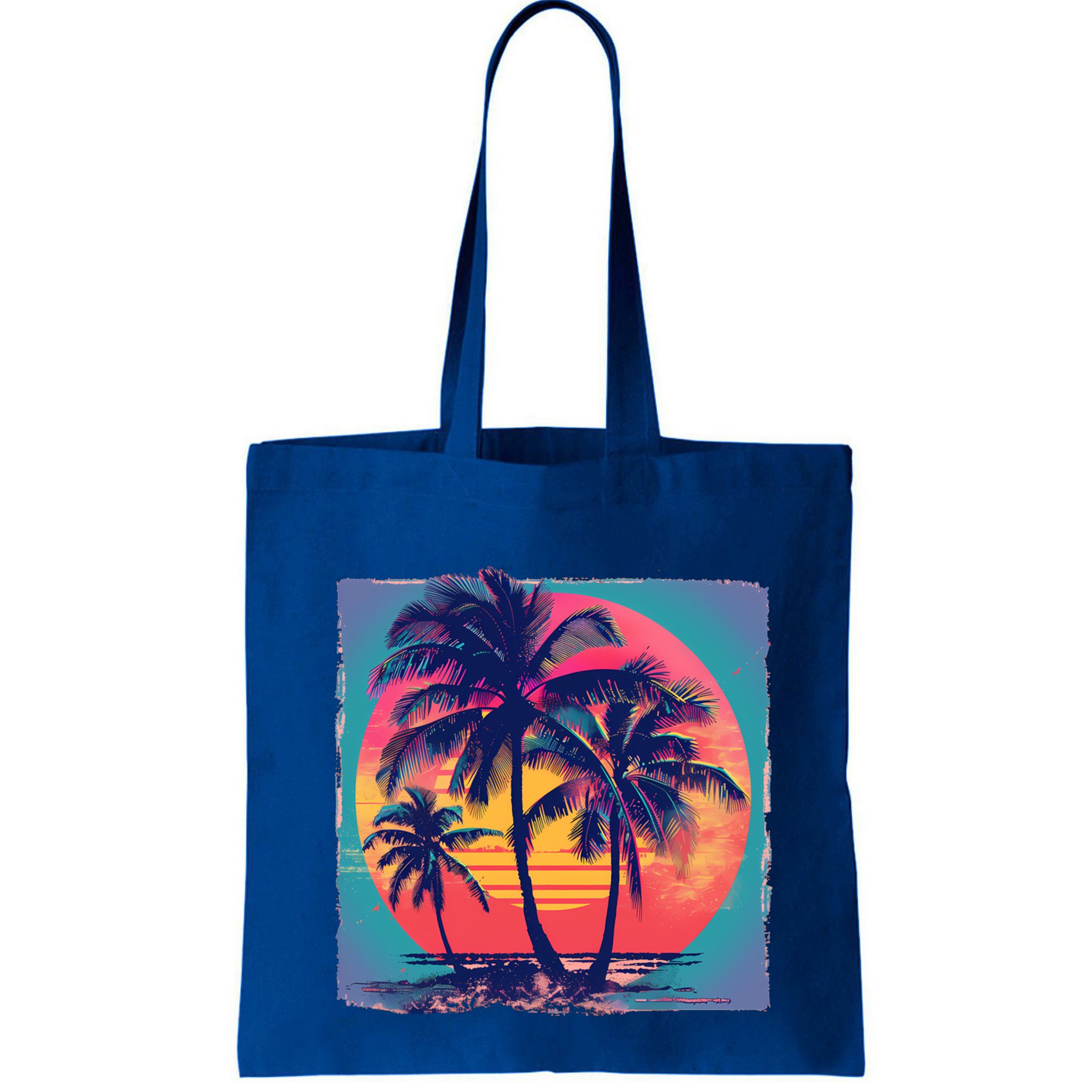 Eighties Retro 80s Style Beach Palm Trees Summer Gift Bag