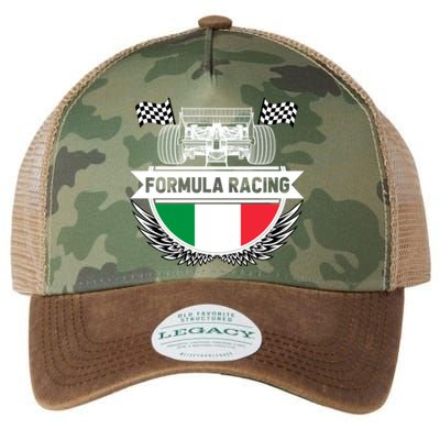 Emilia Romagna Auto Race Italy Flag Formula Racing Car Fan Cool Gift Legacy Tie Dye Trucker Hat