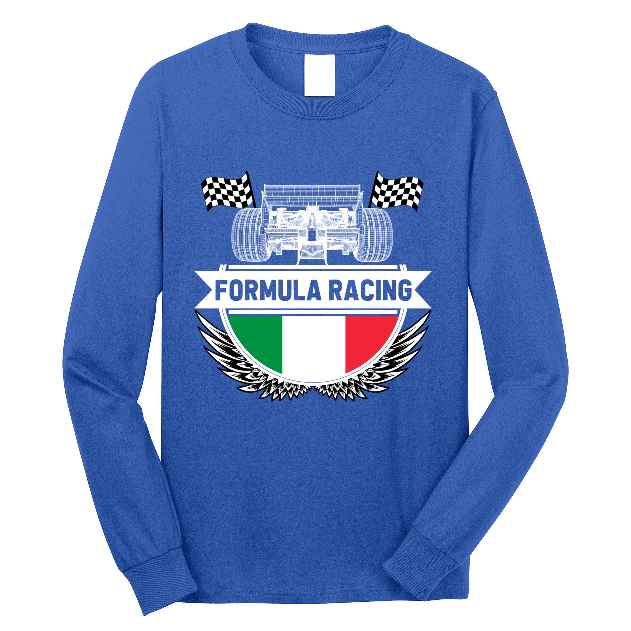 Emilia Romagna Auto Race Italy Flag Formula Racing Car Fan Cool Gift Long Sleeve Shirt