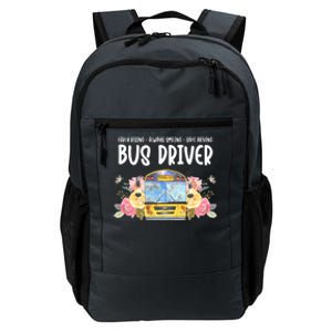 Early Rising Always Smiling Safe Driving Bus Driver Gift Daily Commute Backpack