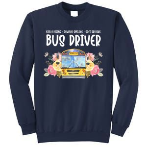 Early Rising Always Smiling Safe Driving Bus Driver Gift Sweatshirt