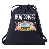 Early Rising Always Smiling Safe Driving Bus Driver Gift Drawstring Bag