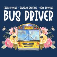 Early Rising Always Smiling Safe Driving Bus Driver Gift Drawstring Bag