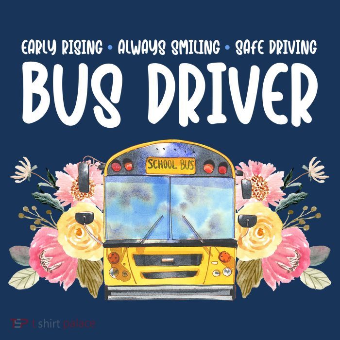 Early Rising Always Smiling Safe Driving Bus Driver Gift Drawstring Bag