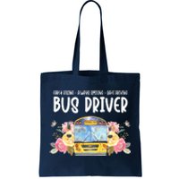 Early Rising Always Smiling Safe Driving Bus Driver Gift Tote Bag