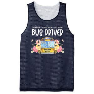 Early Rising Always Smiling Safe Driving Bus Driver Gift Mesh Reversible Basketball Jersey Tank