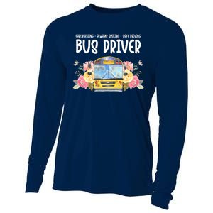 Early Rising Always Smiling Safe Driving Bus Driver Gift Cooling Performance Long Sleeve Crew