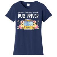 Early Rising Always Smiling Safe Driving Bus Driver Gift Women's T-Shirt