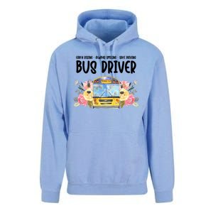 Early Rising Always Smiling Safe Driving Bus Driver Gift Unisex Surf Hoodie