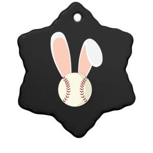 Easter Rabbit Bunny Ears Baseball Sports Holiday Gift Ceramic Star Ornament