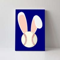 Easter Rabbit Bunny Ears Baseball Sports Holiday Gift Canvas