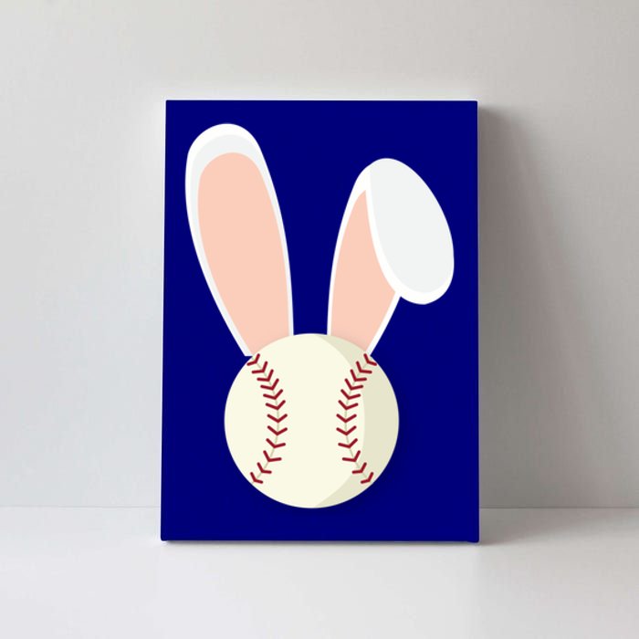 Easter Rabbit Bunny Ears Baseball Sports Holiday Gift Canvas