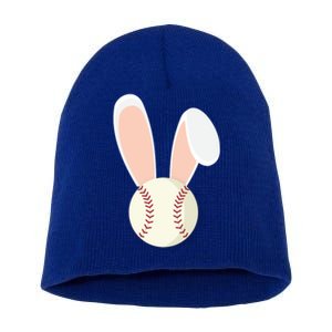 Easter Rabbit Bunny Ears Baseball Sports Holiday Gift Short Acrylic Beanie