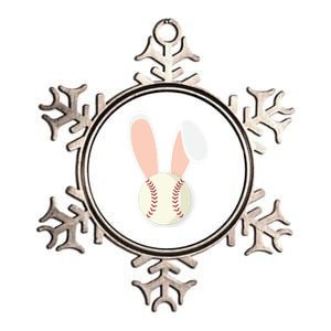 Easter Rabbit Bunny Ears Baseball Sports Holiday Gift Metallic Star Ornament