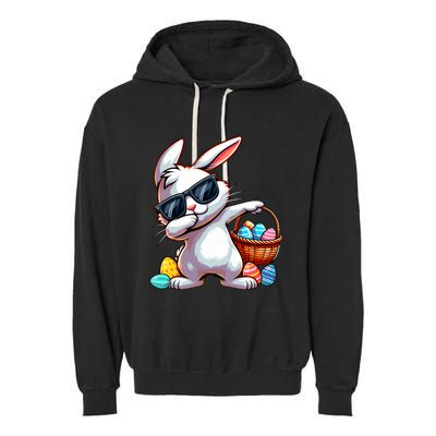 Easter Rabbit Bunny Egg Hunting Garment-Dyed Fleece Hoodie