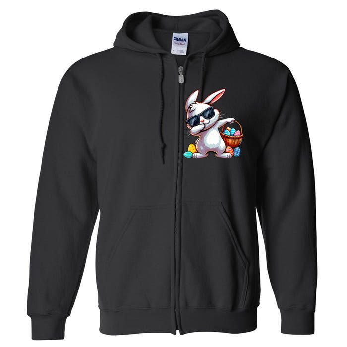 Easter Rabbit Bunny Egg Hunting Full Zip Hoodie