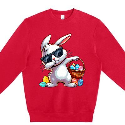 Easter Rabbit Bunny Egg Hunting Premium Crewneck Sweatshirt