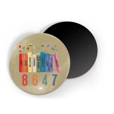 Equal Rights Book Flower 8647 Trump Feminist Women Rights Gift Magnet