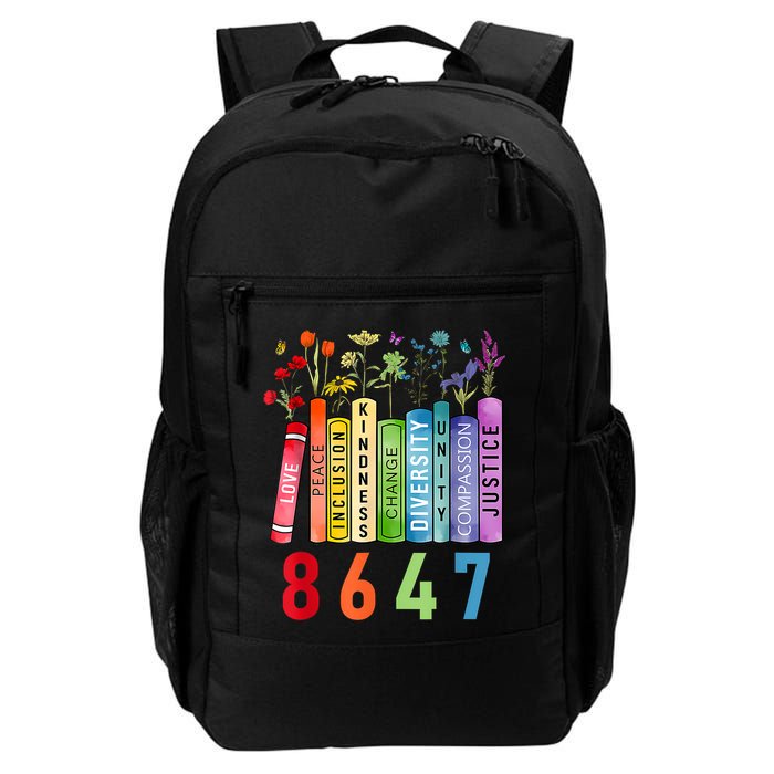 Equal Rights Book Flower Anti Trump Feminist Rights Backpack