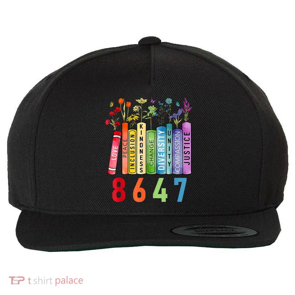 Equal Rights Book Flower Anti Trump Feminist Rights Wool Snapback Cap