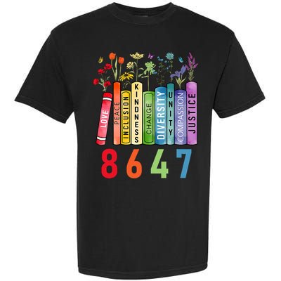Equal Rights Book Flower Anti Trump Feminist Women Rights Garment-Dyed Heavyweight T-Shirt