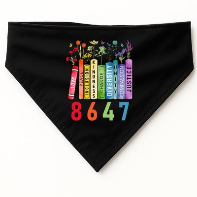 Equal Rights Book Flower Anti Trump Feminist Women Rights USA-Made Doggie Bandana