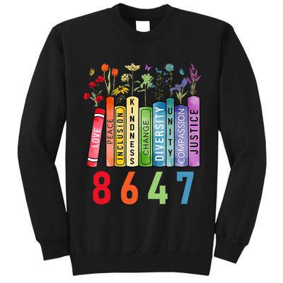 Equal Rights Book Flower Anti Trump Feminist Women Rights Sweatshirt