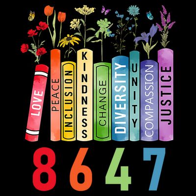 Equal Rights Book Flower Anti Trump Feminist Women Rights T-Shirt