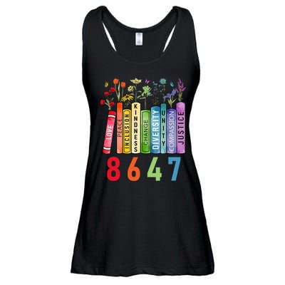 Equal Rights Book Flower Anti Trump Feminist Women Rights Ladies Essential Flowy Tank