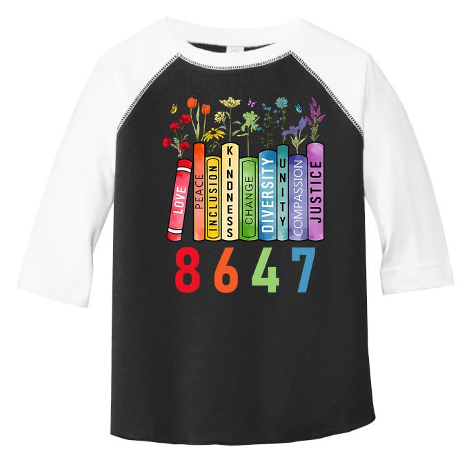 Equal Rights Book Flower Anti Trump Feminist Women Rights Toddler Fine Jersey T-Shirt