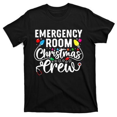 Emergency Room Christmas Crew Nurse Tech Secretary T-Shirt