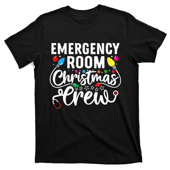 Emergency Room Christmas Crew Nurse Tech Secretary T-Shirt